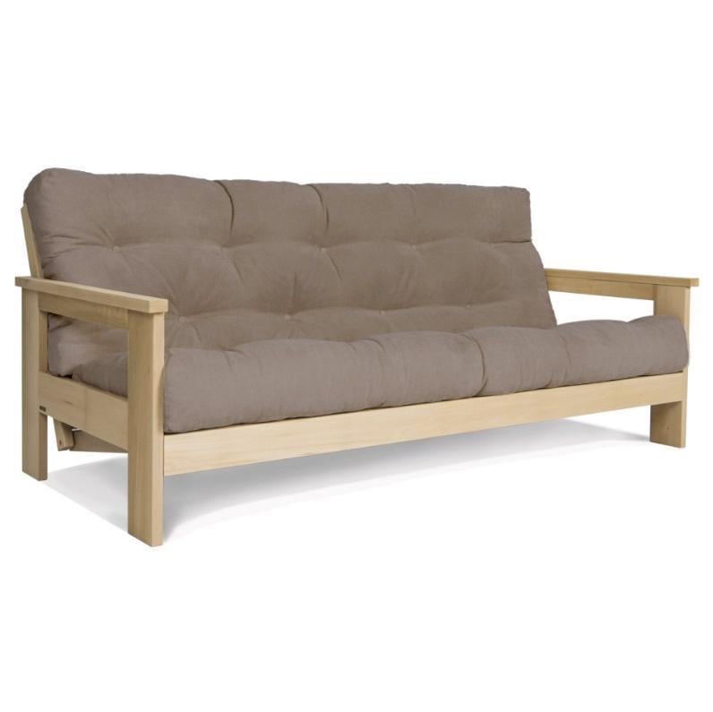 Диван-футон розкладний Woodman Mexico з масиву дерева без покриття Бежевий - фото 1