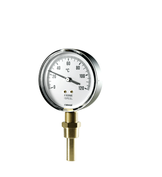 Термометр біметалічний радіальний Cewal RD 63 VI Ø63mm 0-120°C L-50 (28414770)