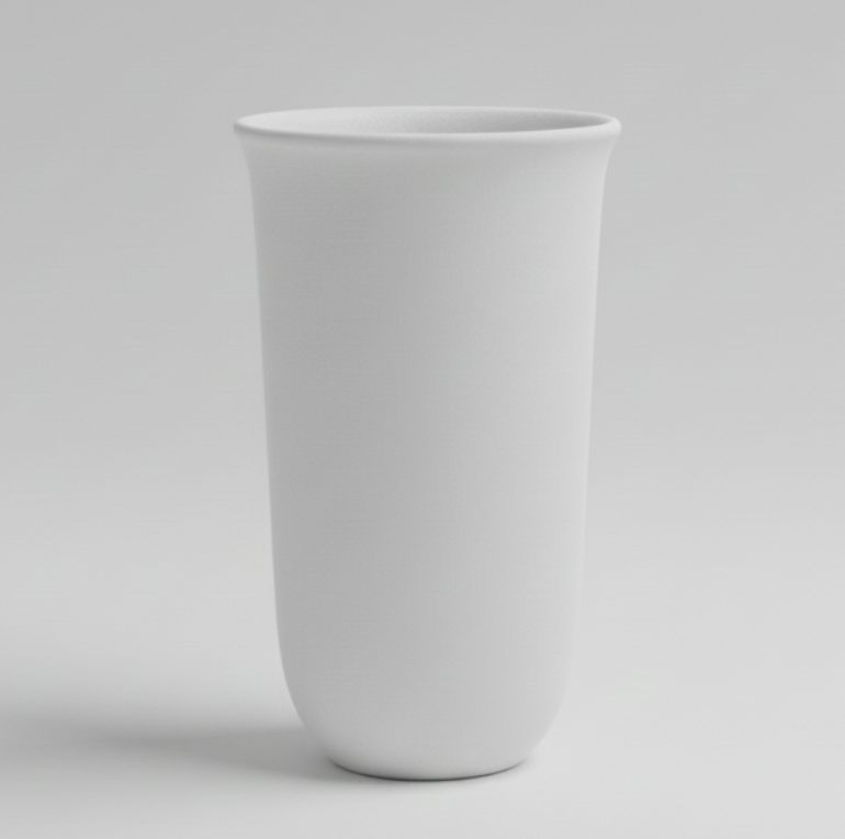 Ваза Nana ceramics напольная 55 см Белый матовый (9029)