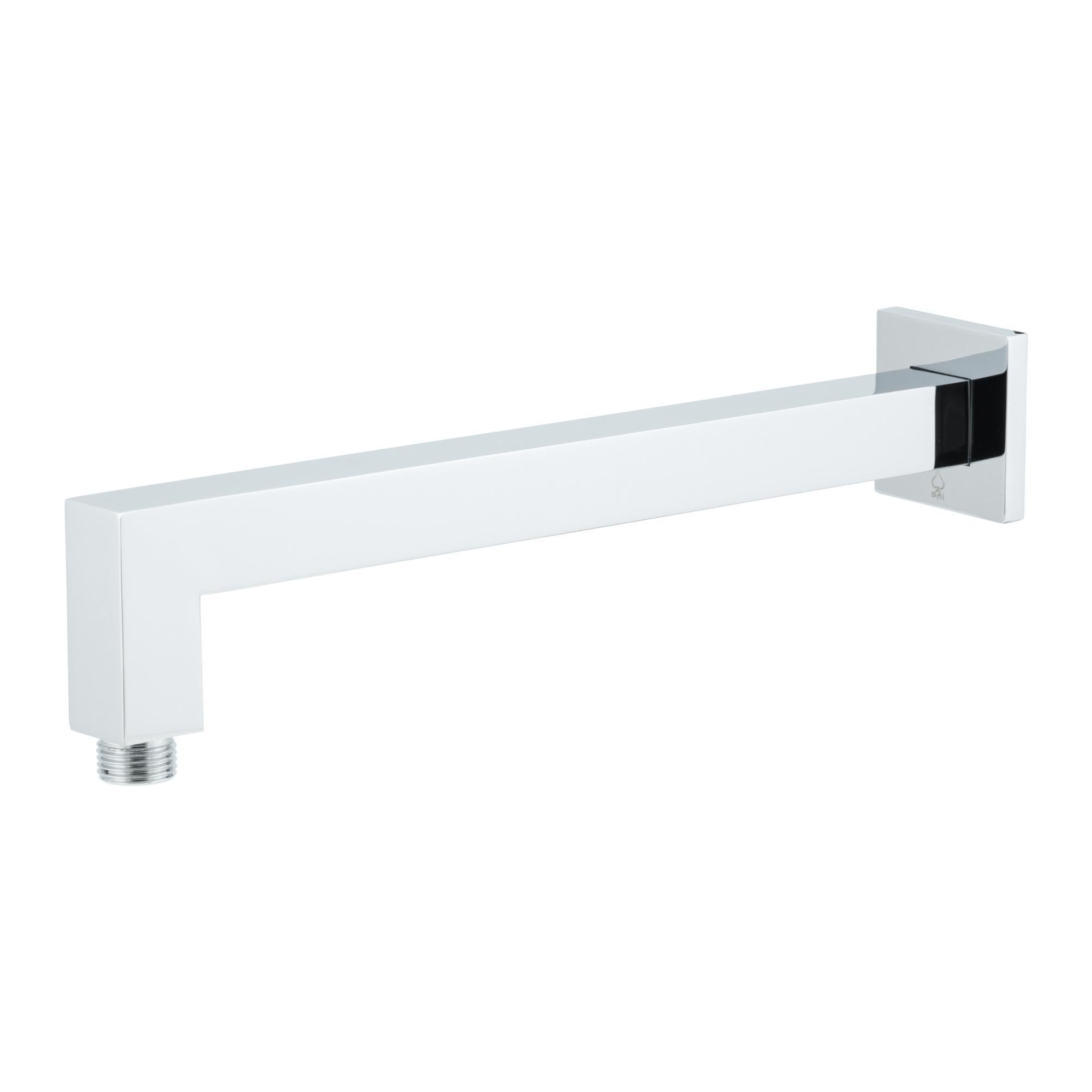 Кронштейн для верхнего душа BAI латунный настенный настенный квадратный 30х2,5х2,5 см Хром (0422)