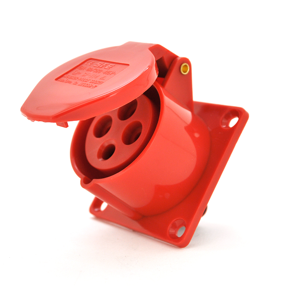 Розетка накладна SF-314 4-полюсна 3P+E на 16 А 380 В IP44 (YUT_V4434)