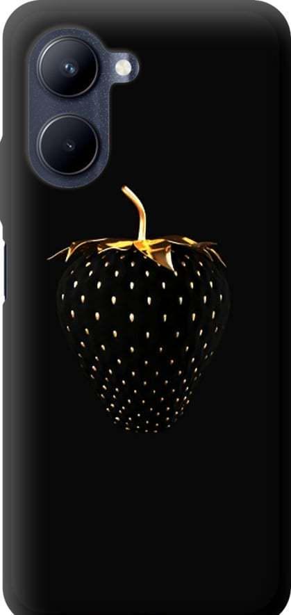 Чехол на Realme C33 Черная клубника (3585b-2870-42517)