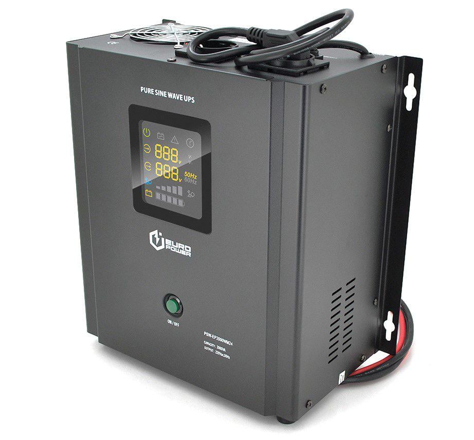Джерело безперебійного живлення Europower PSW-EPWM24 з правильною синусоїдою 2000VA 1400W АКБ 24В заряд 10/20А (59127) - фото 1 Джерело безперебійного живлення Europower PSW-EPWM24 з правильною синусоїдою 2000VA 1400W АКБ 24В заряд 10/20А (59127) - фото 1