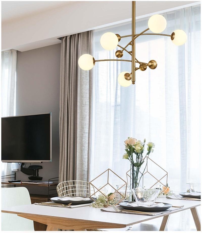 Люстра Led Aspect D90 Gold/White - фото 6