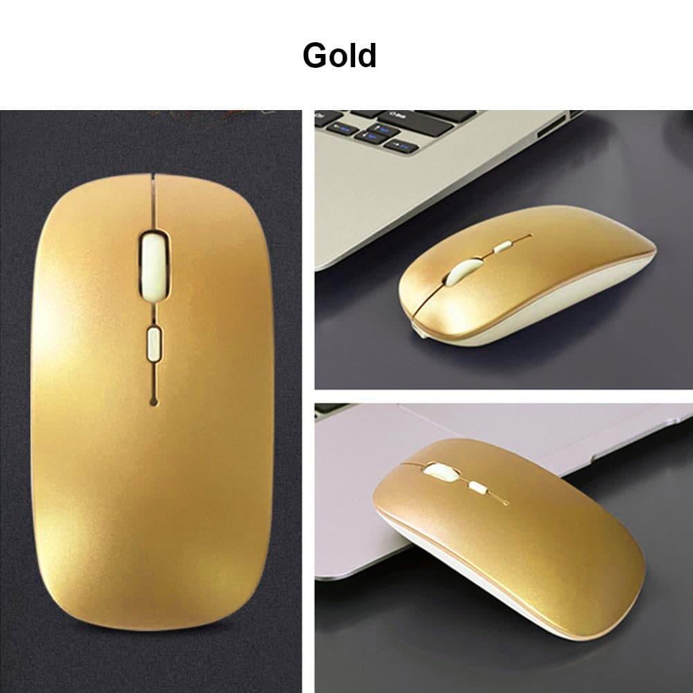 Беспроводная мышь 3в1 Slim Touch Bluetooth Gold - фото 2 Беспроводная мышь 3в1 Slim Touch Bluetooth Gold - фото 2