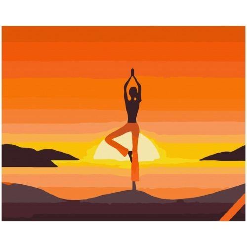 Картина за номерами Асана Йога 40х50 см Картина за номерами Асана Йога 40х50 см