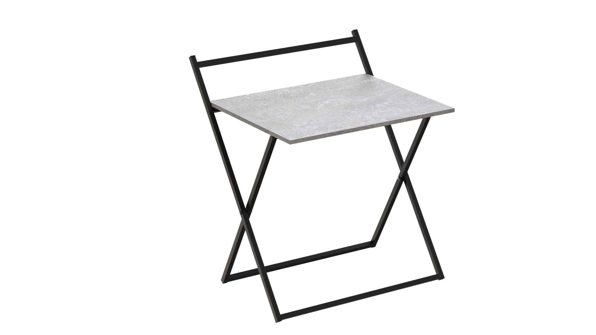 Стіл трансформер Ferrum-decor Компакт 1 16 мм 750x790x720 мм Чорний/Бетон (637d1e783bdc2e242265ecd1)