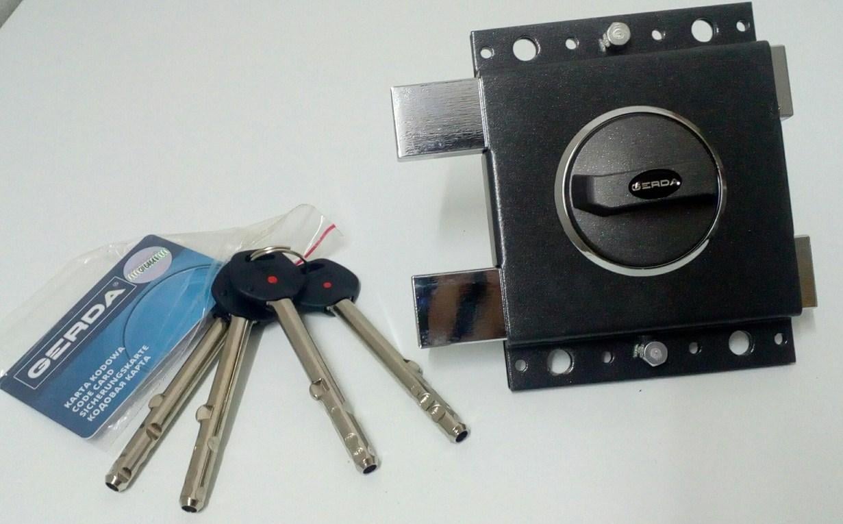 ちむだん ᐉ Замок накладной Gerda Tytan ZX GT8 ключ 103 мм Графитовый