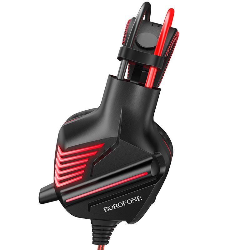 Наушники накладные стерео Borofone BO101 с микрофоном Black/Red (00000055362_1)