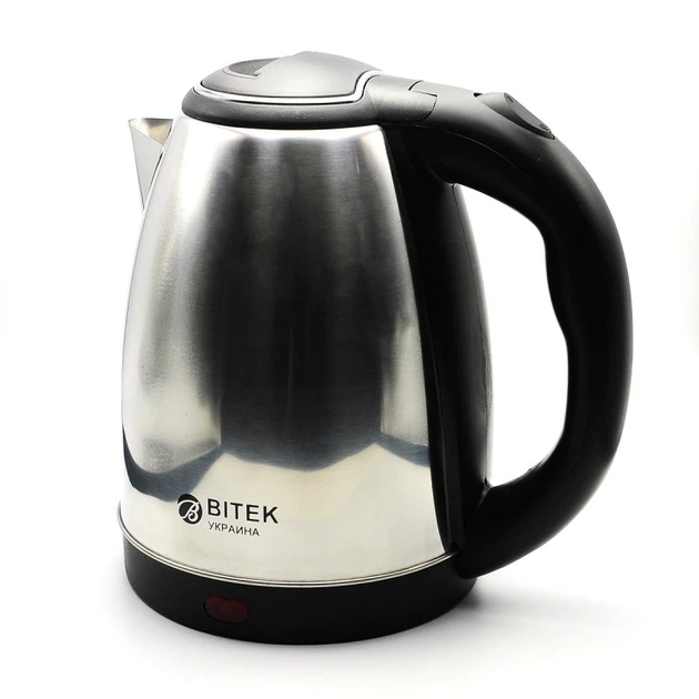Электрочайник дисковый BITEK BT-7001 с индикатором Серый (GR-05325)