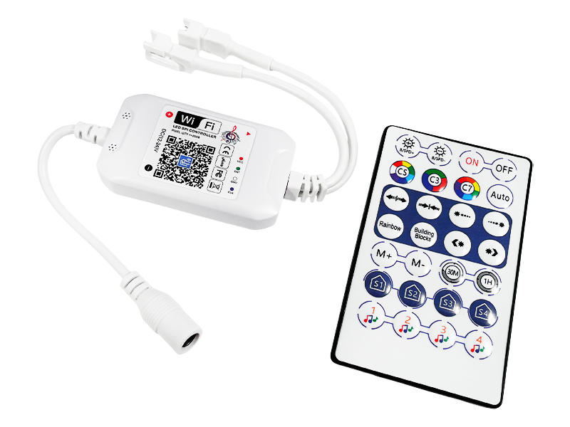 Умный контроллер SPI OEM HCQ-01 Dream Color музыкальный Smart LED WI-FI / пульт (6502)