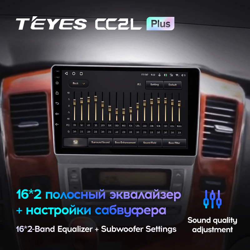 Автомагнітола штатна Teyes CC2L Plus для Toyota Alphard H10 2002-2008 Android 2/32 Гб (1711448738) - фото 4