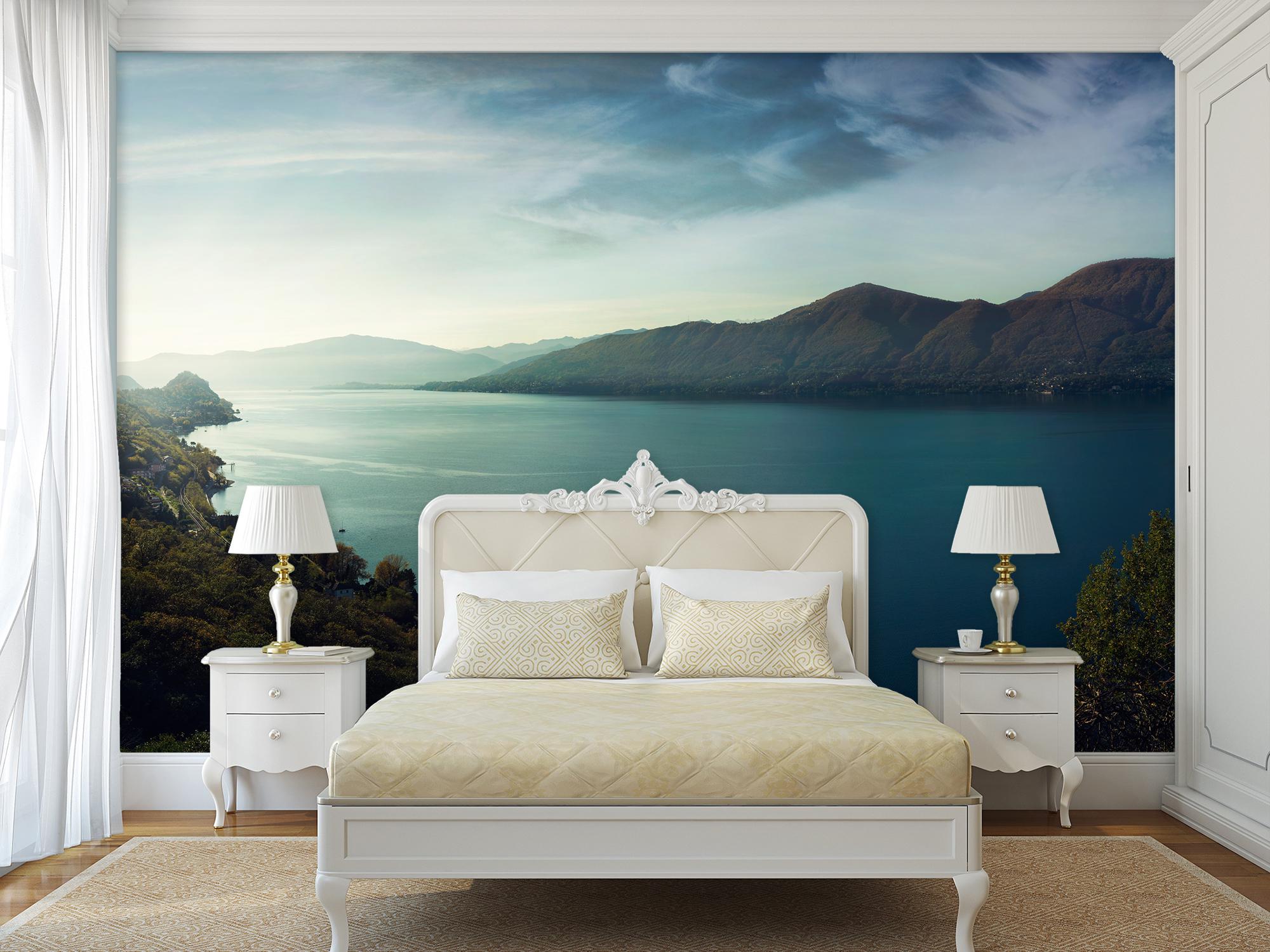 Фотообои флизелиновые Горное озеро 245х368 см (S5NTR-001/7)