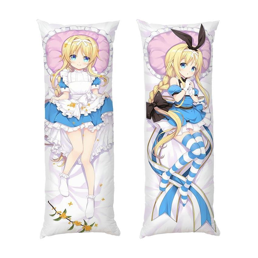 Подушка дакимакура Alice Anime Alice in a wonderful land габардин 120х40 см