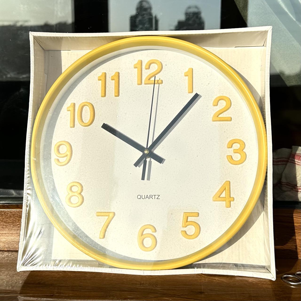 Годинник настінний безшумний Quartz OH-252-Yellow 30 см Жовтий (2764165234) - фото 10 Годинник настінний безшумний Quartz OH-252-Yellow 30 см Жовтий (2764165234) - фото 10