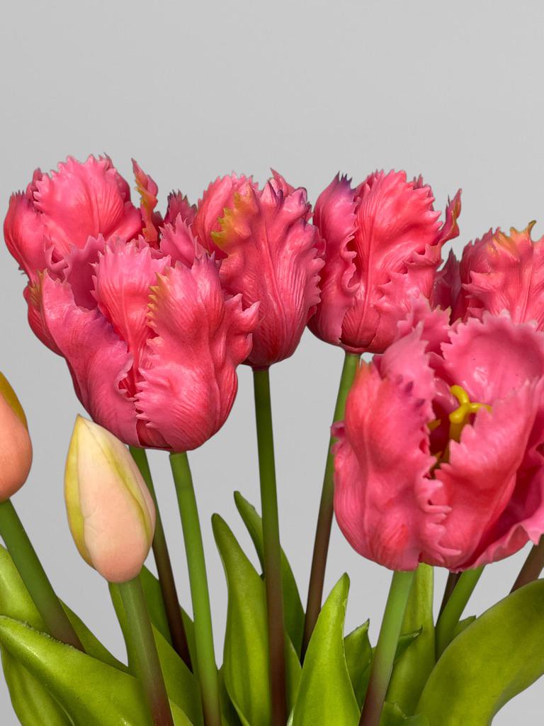 Искусственные тюльпаны в букете 5 шт. 40 см Малиновый (К07049) - фото 7 Искусственные тюльпаны в букете 5 шт. 40 см Малиновый (К07049) - фото 7