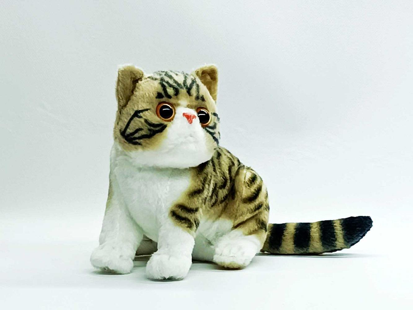 М'яка іграшка Shantou Котик черепашого Бежевий (K4206-3)