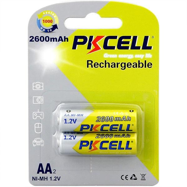 Акумулятор PKCELL Ni-MH RTU AA2600-2B AA 2600 mAh 1,2V 2 шт. (8481)