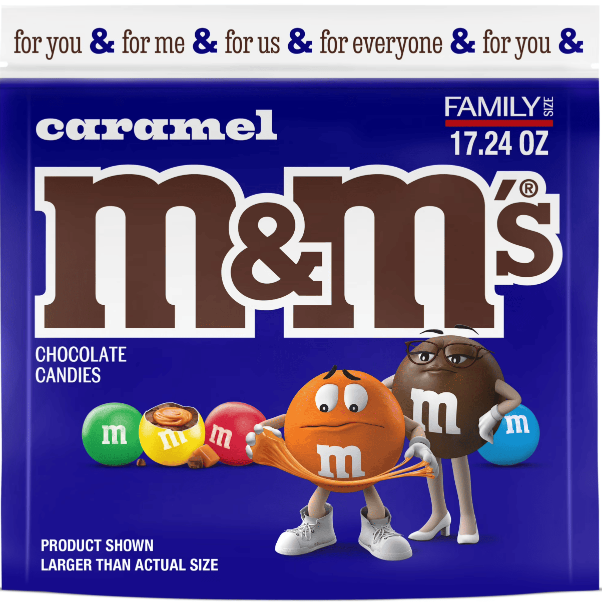 Драже M&M's Caramel Milk Chocolate Candy 488,8 г (2863588763)