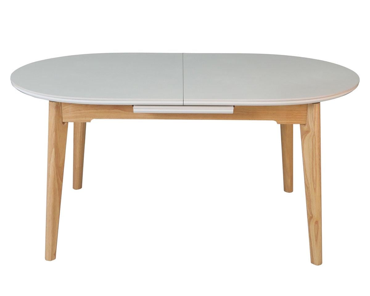 Обідній стіл розкладний ALBERTO CERAMIC Intarsio 200х90 см Бежевий матовий/Дерево