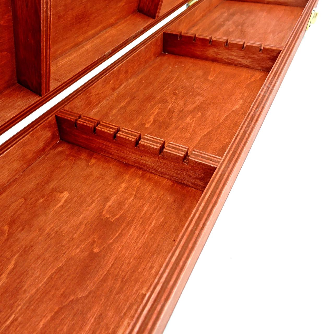 Пенал для шампуров из дерева Портер Коралл (ПША-000214) - фото 5 Пенал для шампуров из дерева Портер Коралл (ПША-000214) - фото 5