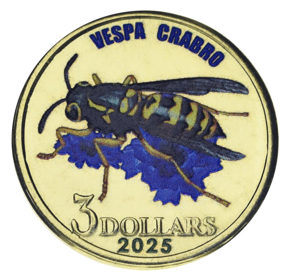 Коллекционная монета Остров Малаита 3 доллара 2025 UNC Соломоновы острова Насекомое-Шершень обыкновенный (М21150) Коллекционная монета Остров Малаита 3 доллара 2025 UNC Соломоновы острова Насекомое-Шершень обыкновенный (М21150)