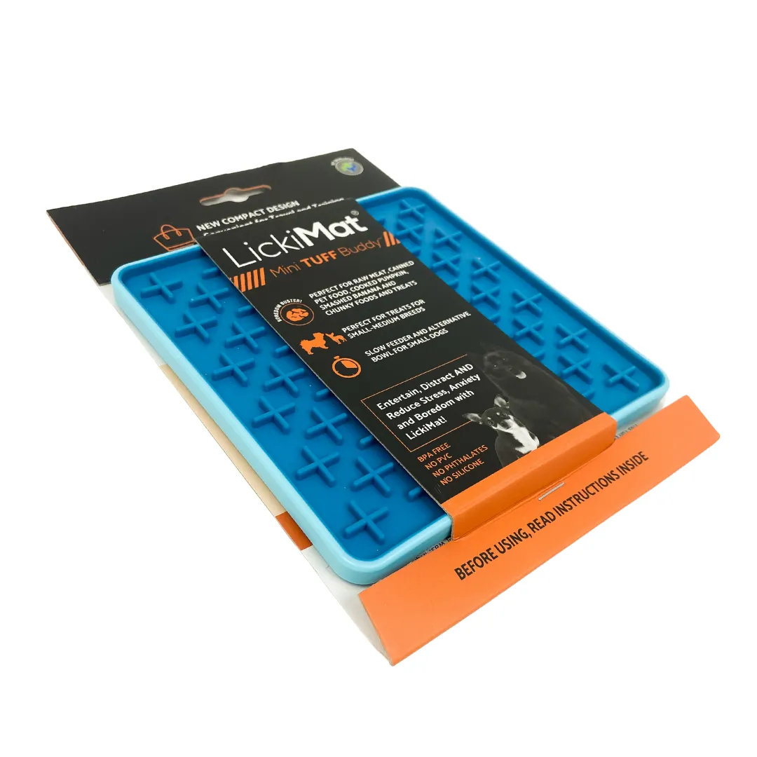 Килимок для ласощів тварин LickiMat Mini Tuff Buddy Blue (24624429)