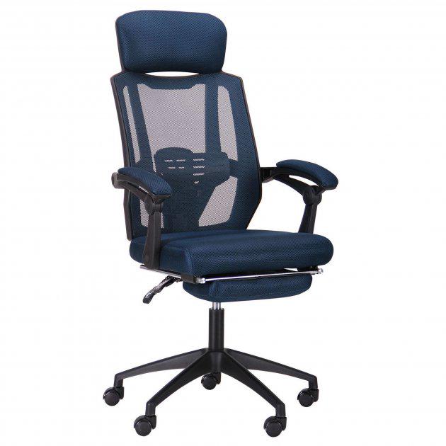 Кресло геймерское AMF Holding Art 1190+100х650х630 Черный/Темно-синий - фото 4