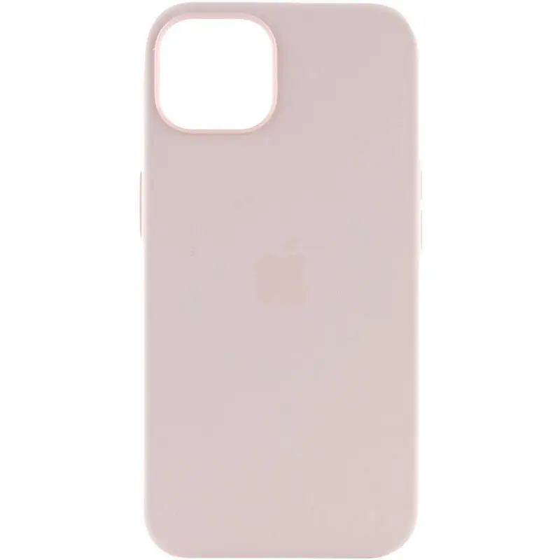 Чехол Silicone case (AAA) full with Magsafe and Animation для Apple iPhone 15 Pro Max (6.7") Розовый | Light pink