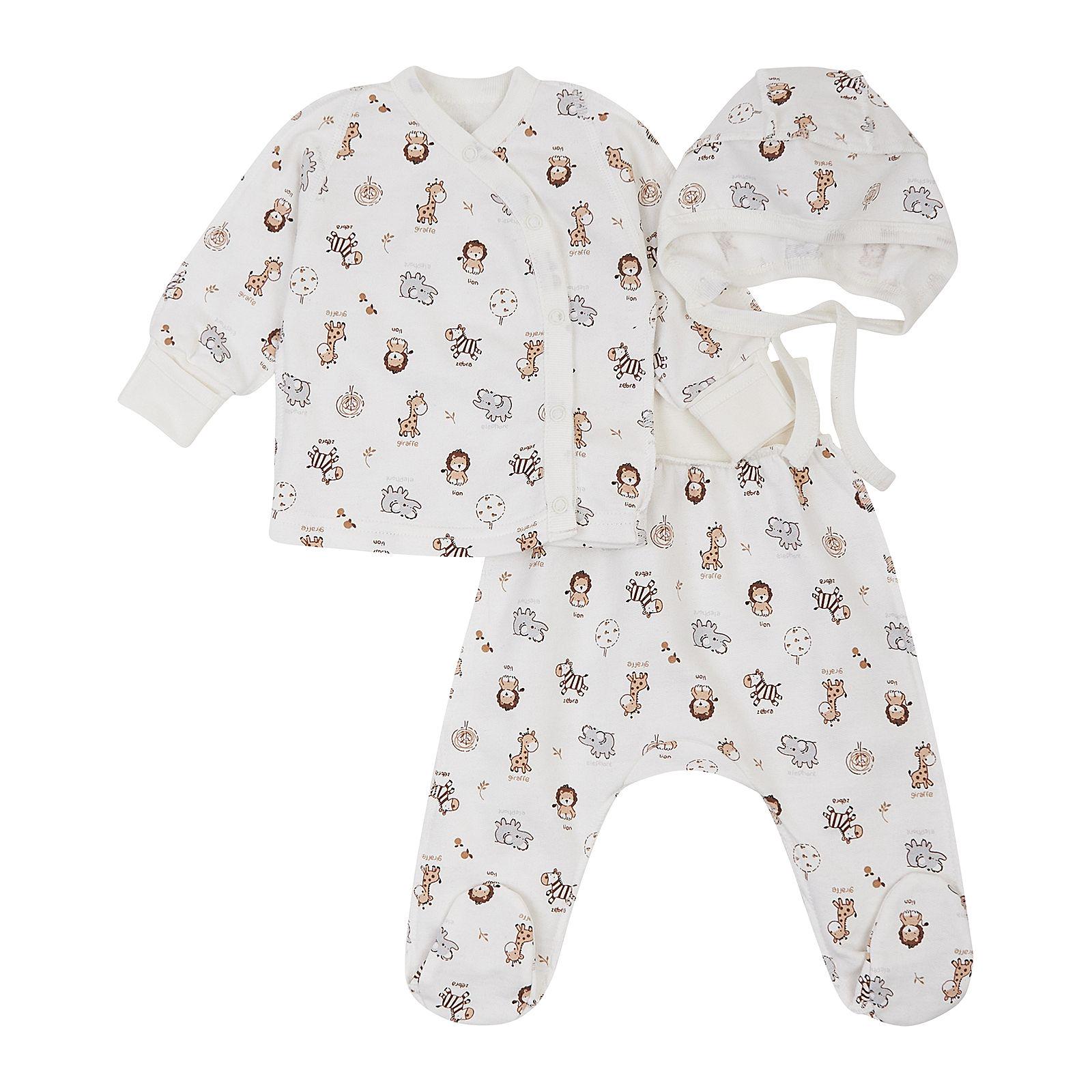 Набір для новонароджених ЛяЛя з льолі/повзунів та чепчика 62 см (К1ФТ003)