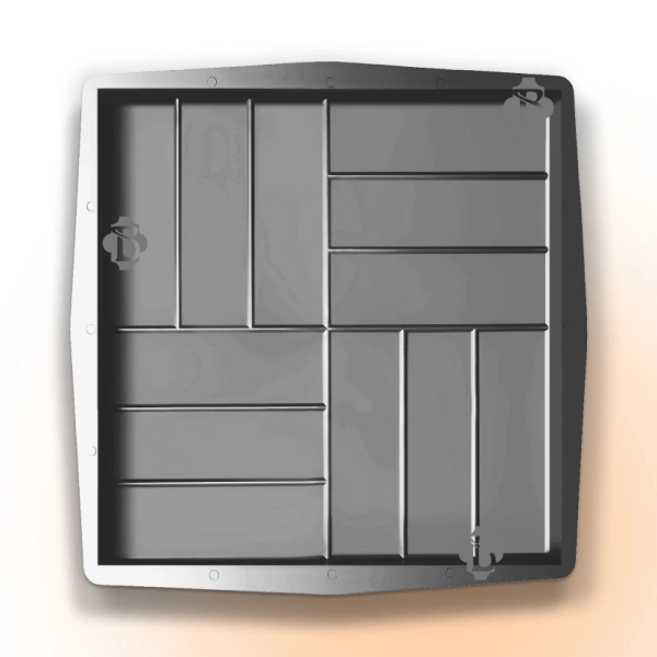 Форми для тротуарної плитки Верес-2007 Паркет гладкий 500х500 мм 1 шт. (12201-2974) - фото 1 Форми для тротуарної плитки Верес-2007 Паркет гладкий 500х500 мм 1 шт. (12201-2974) - фото 1