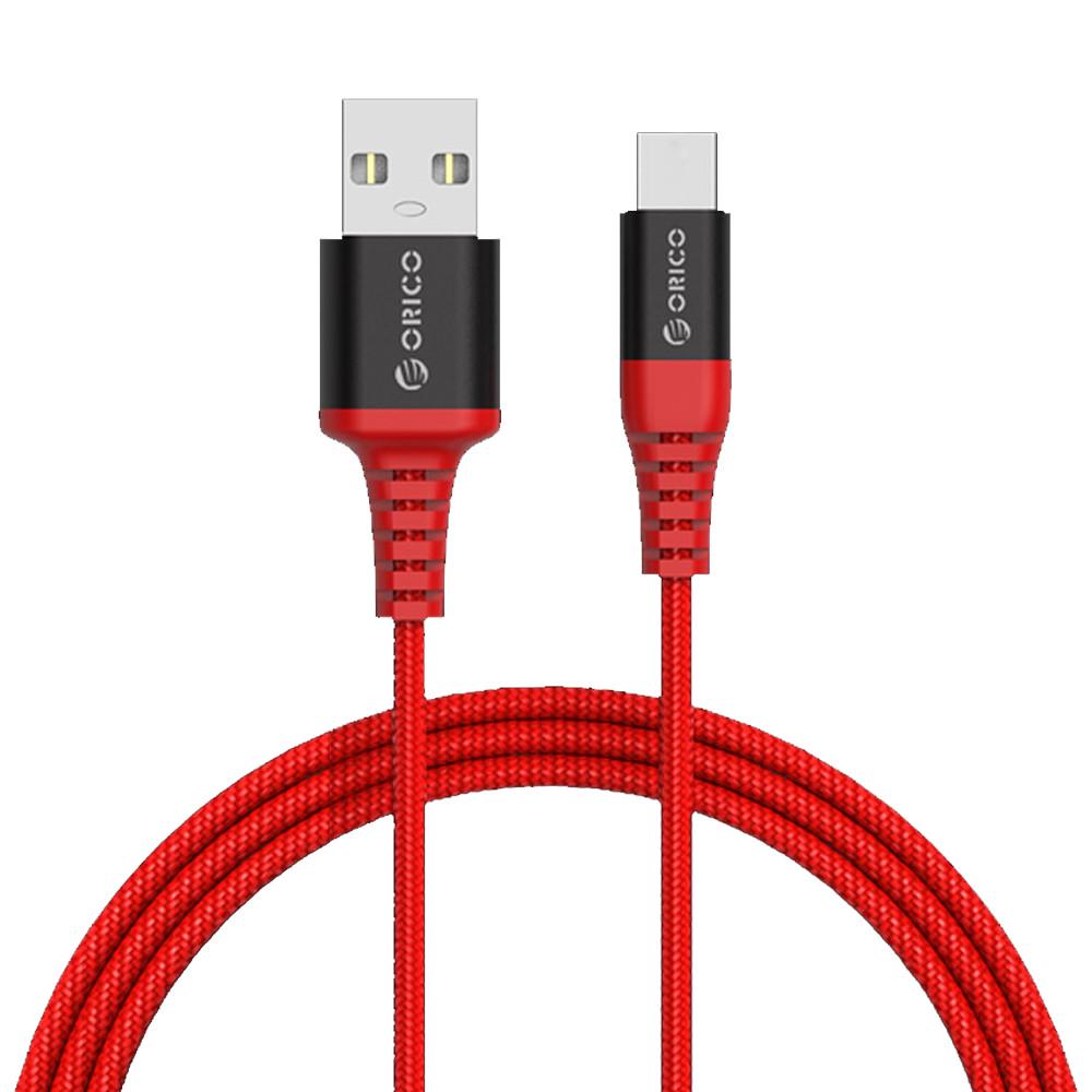 Кабель Orico HTK-10-RD для зарядки і передачі даних USB Type-C 1 м Червоний