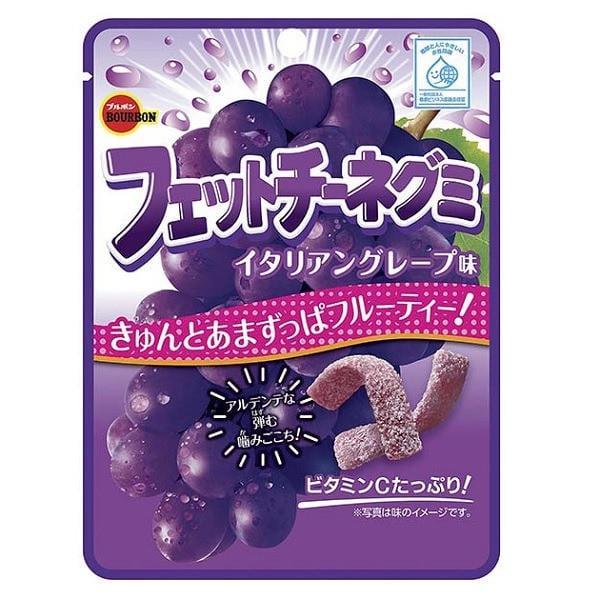 Конфеты желейные Bourbon Fettuccine Gummy Grape 50 г (1940782547)