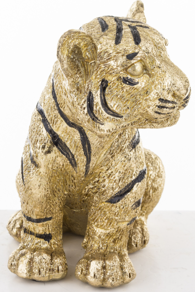 Фігурка декоративна ART-POL Тигр Золотий (142281) - фото 3 Фігурка декоративна ART-POL Тигр Золотий (142281) - фото 3