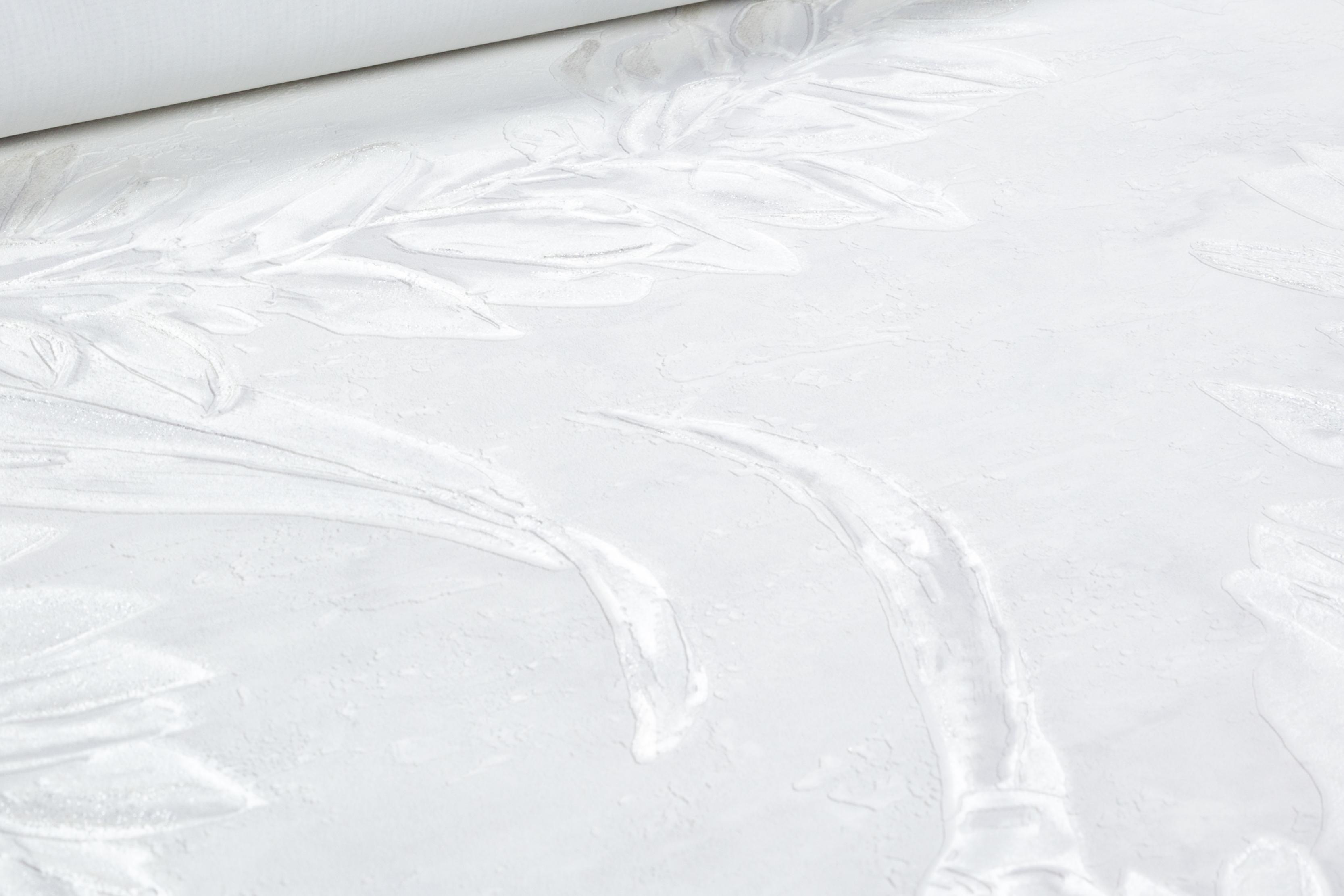 Обои флизелиновые GrandecoLife Jenny A79602 Декор винил горячего тиснения 1,06х10,05 м Белый