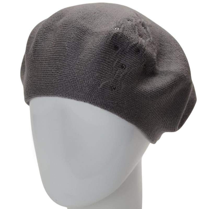 Берет женский Lirus ЛЕРА двойной тонкого вязания с узором one size Дымчатый (282698) - фото 1 Берет женский Lirus ЛЕРА двойной тонкого вязания с узором one size Дымчатый (282698) - фото 1