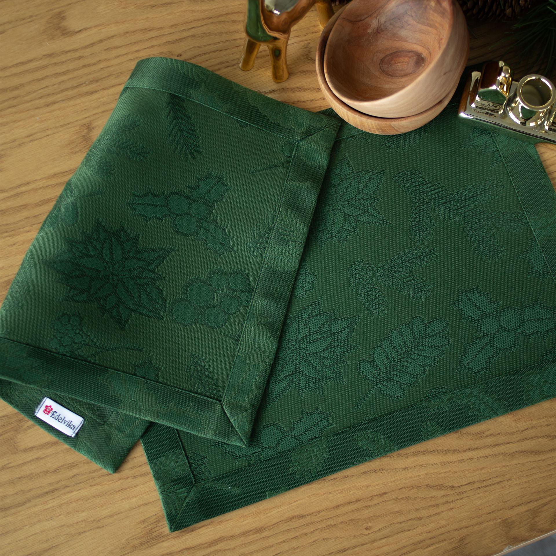 Комплект серветок Едельвіка Різдво 4 шт. Зелений (339-24/00) - фото 2 Комплект серветок Едельвіка Різдво 4 шт. Зелений (339-24/00) - фото 2