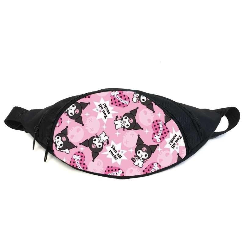 Поясная сумка-бананка Cappuccino Toys GB Kuromi Hello Kitty 03 Черный (2384949758)