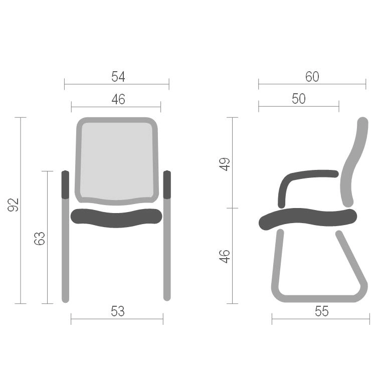 Крісло конференційне на полозах АКЛАС Міраж FX CH CF Чорний (000127433) - фото 16 Крісло конференційне на полозах АКЛАС Міраж FX CH CF Чорний (000127433) - фото 16