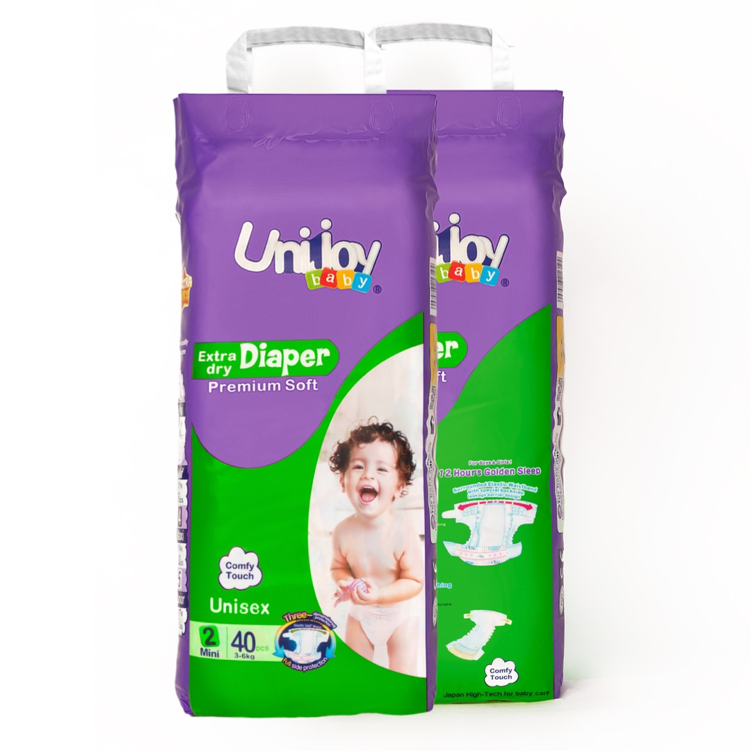 Підгузки UNIJOY Soft Diapers ультратонкі органічні 40 шт. S 3-6 кг (DS40) - фото 2
