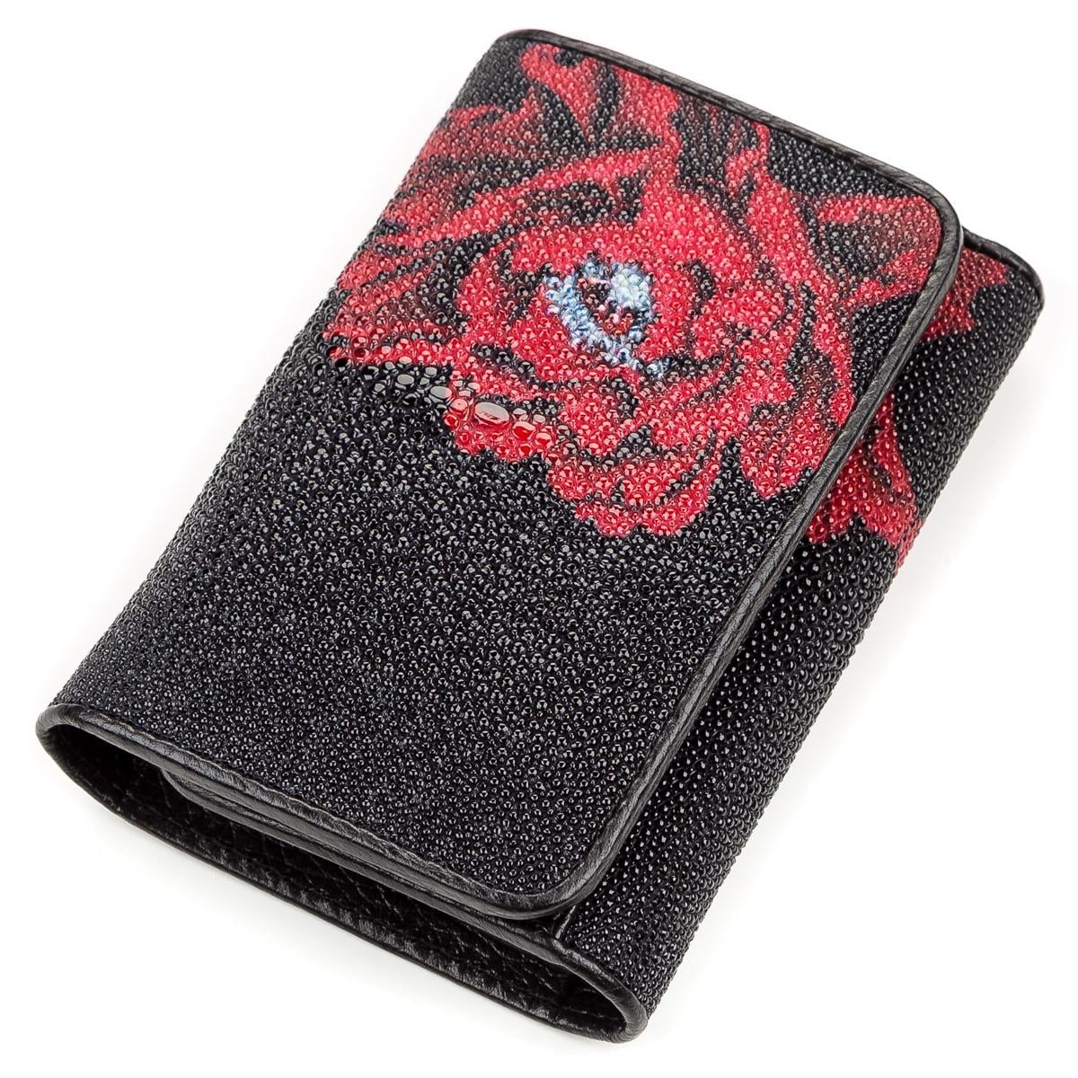 Кошелек женский Stingray leather 18158 кожа Черный