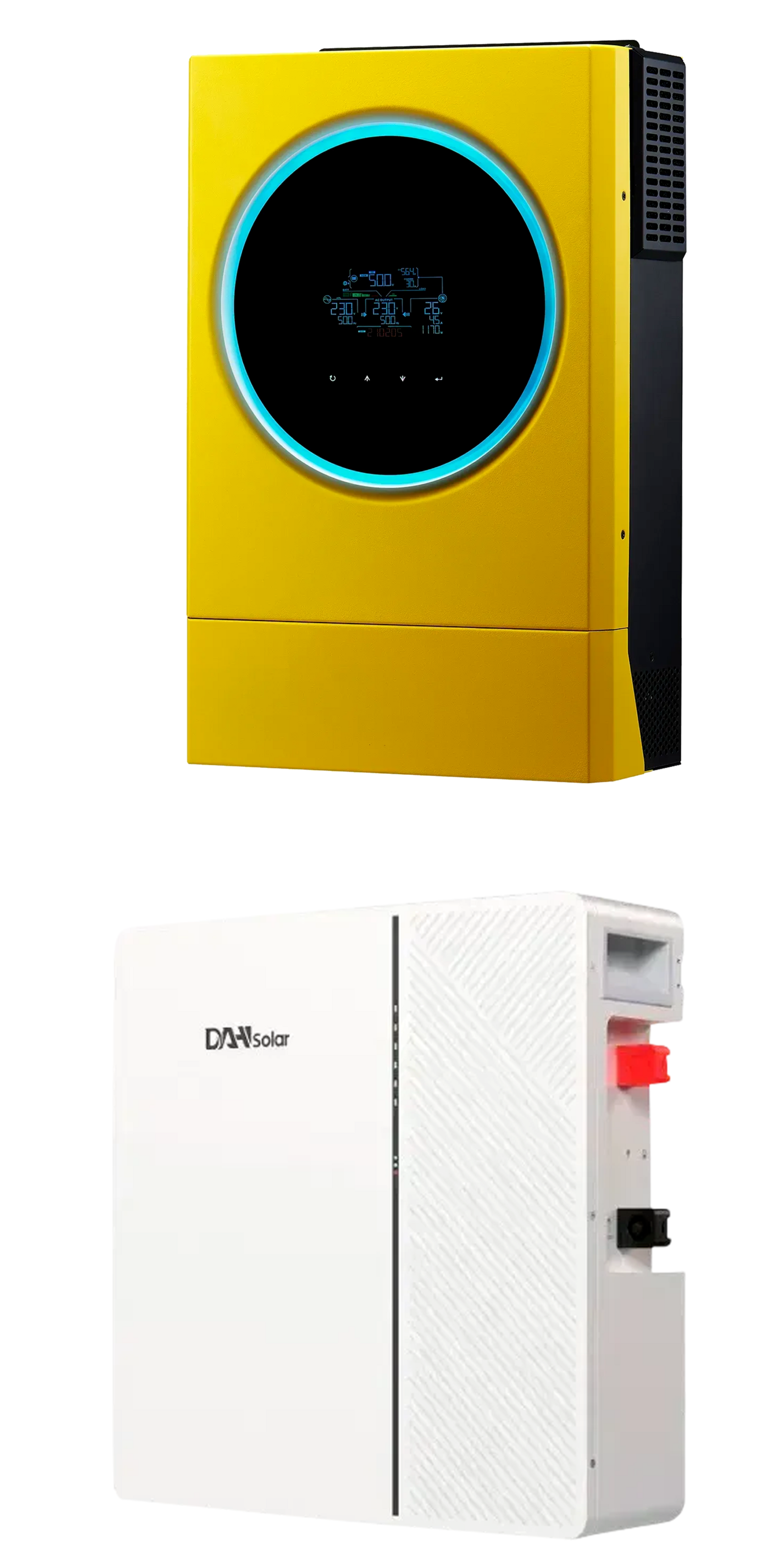 Інвентор гібридний InfiniSolar V 4 On-Grid 6кВт/акумуляторна батарея DAH Solar LiFePO4 5.12 кВтхч