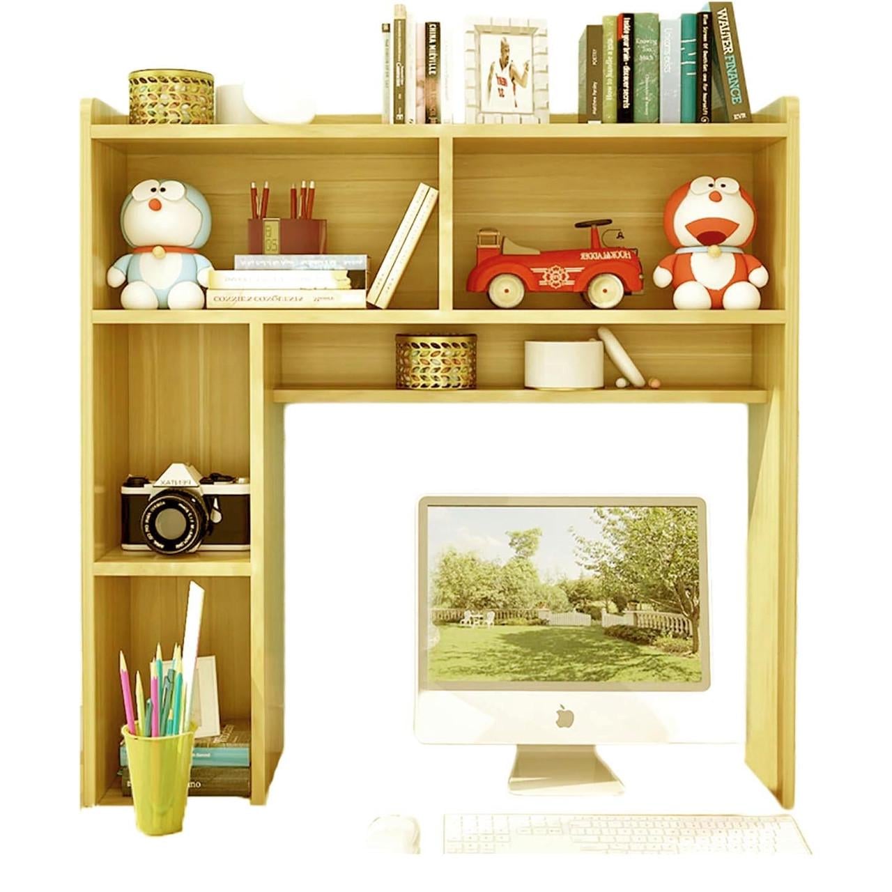 Полка-надстройка настольная из дерева Семара карри (АКД-014903)