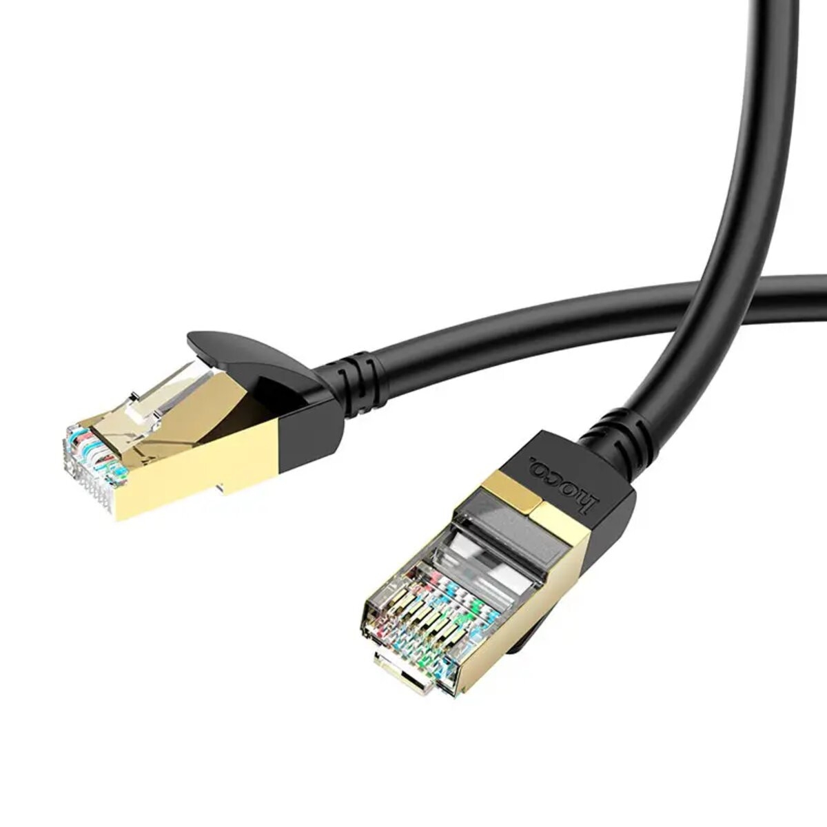 Патч-корд Hoco US02 Level Pure Copper Gigabit Ethernet Cable 5 м Black Патч-корд Hoco US02 Level Pure Copper Gigabit Ethernet Cable 5 м Black