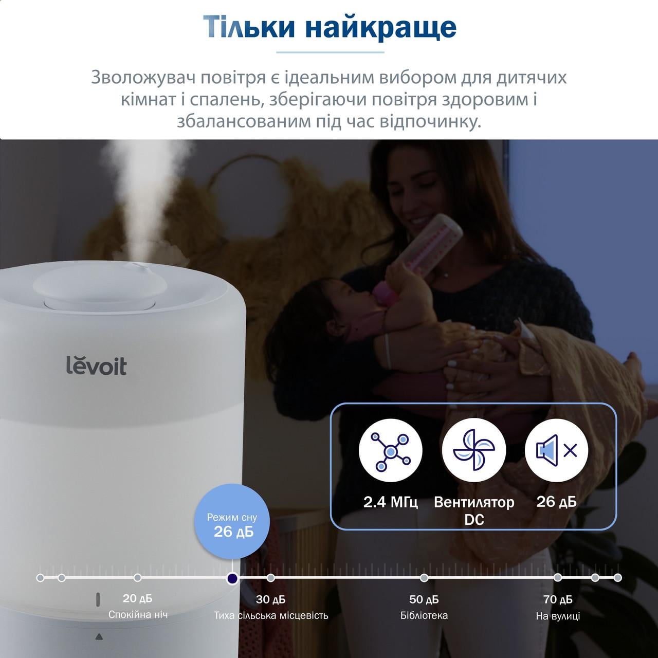 Зволожувач повітря Levoit Dual 200S Smart Top-Fill (2429512637) - фото 6