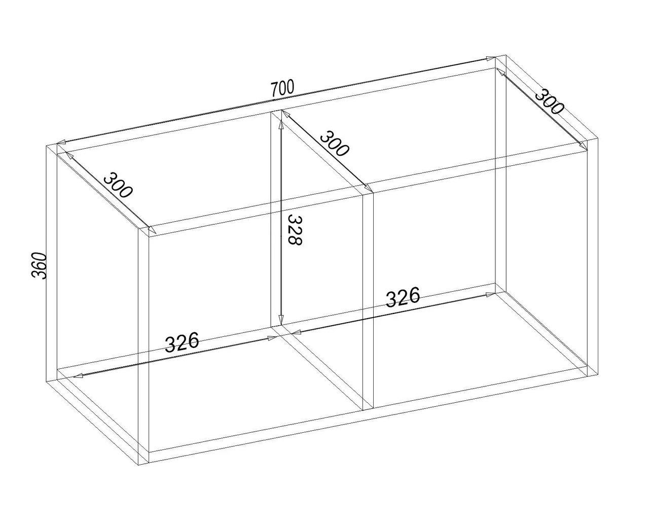 Полиця навісна Kontinent К-15 70х30х36 см Дуб Шамоні Світлий (62334187) - фото 2 Полиця навісна Kontinent К-15 70х30х36 см Дуб Шамоні Світлий (62334187) - фото 2