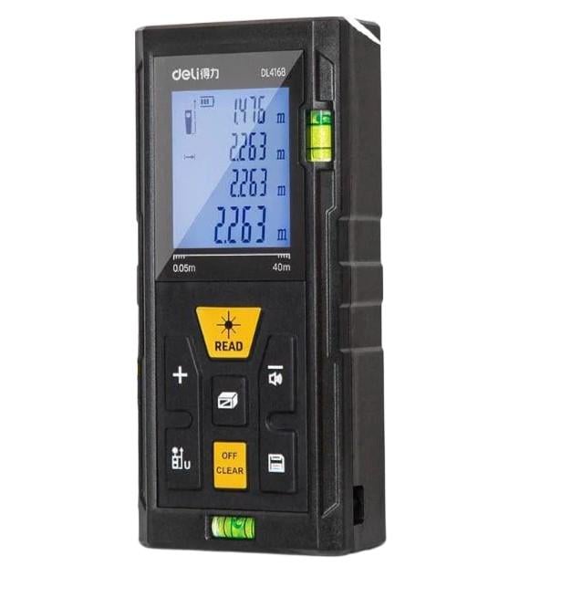 Лазерный измеритель расстояния Deli Tools DL4169 80 м (27206986)
