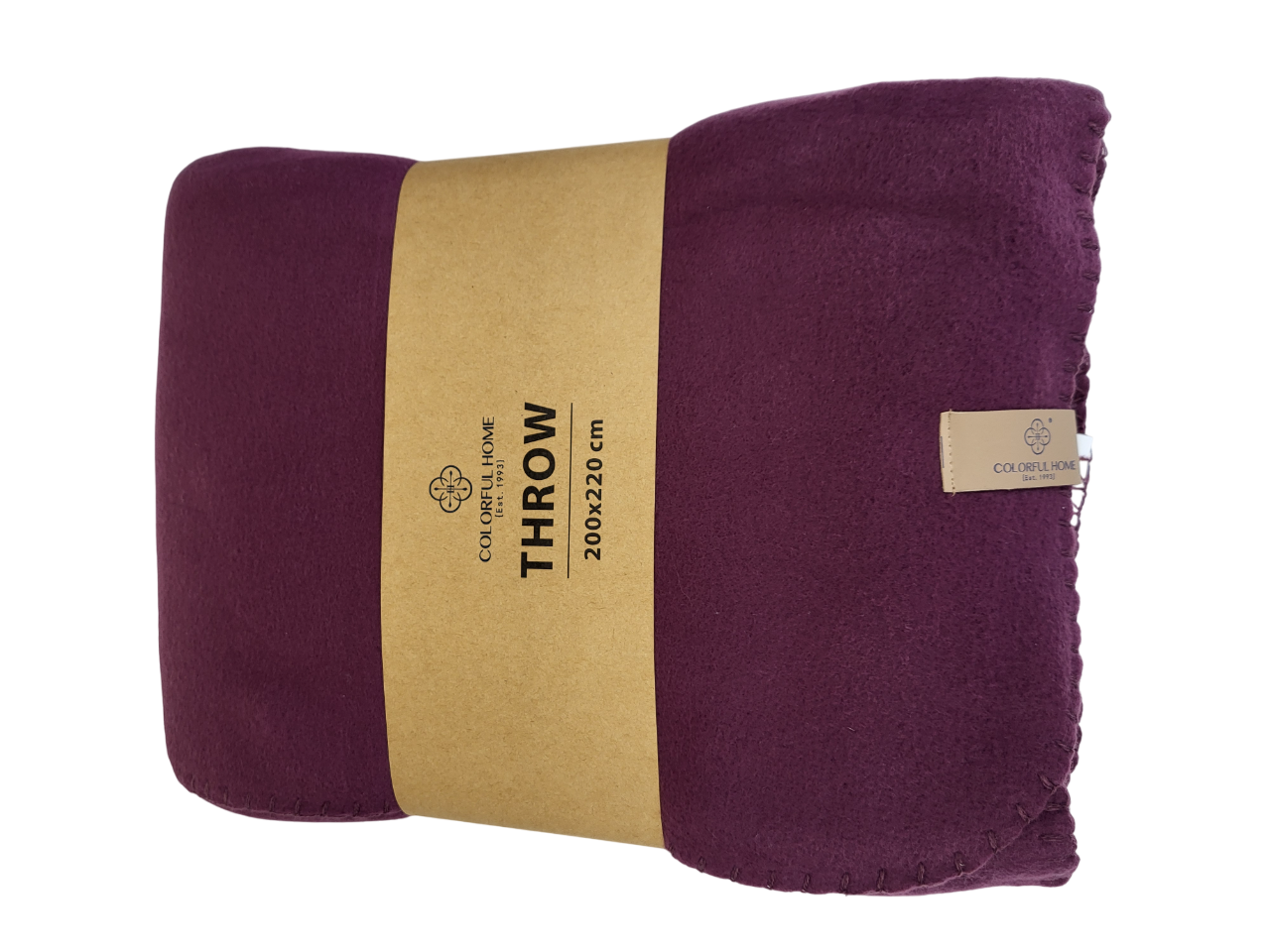 Плед флисовый 200x220 см Бургунди (1734) - фото 2 Плед флисовый 200x220 см Бургунди (1734) - фото 2