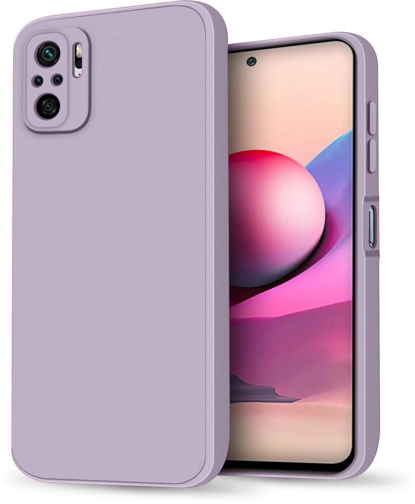 Силиконовый чехол HardCorner Xiaomi Redmi Note 10S (с микрофиброй) Lilac (34848-3B)