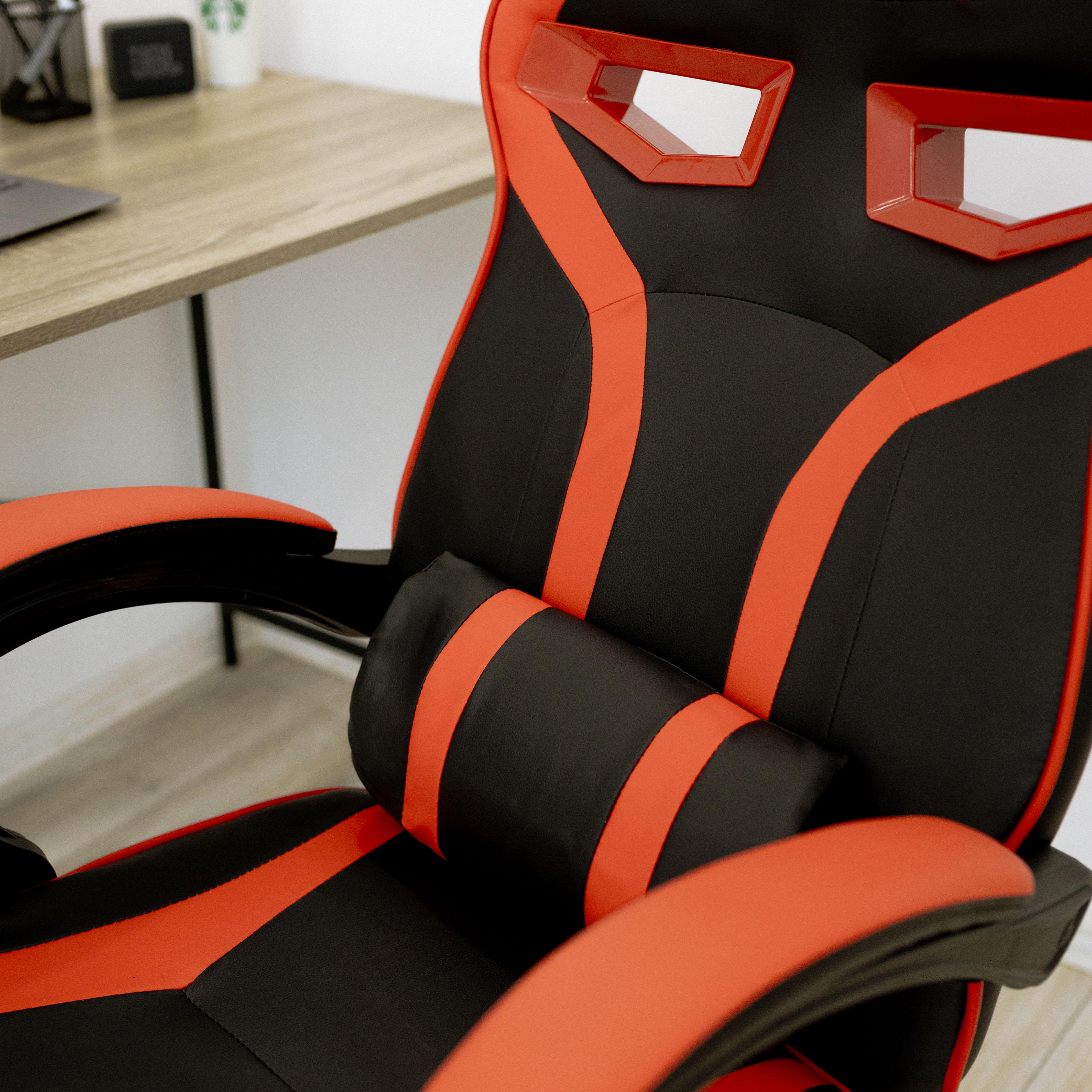 Крісло комп'ютерне геймерське 4Points NT з подушками для дома та офісу Червоний (40017) - фото 7 Крісло комп'ютерне геймерське 4Points NT з подушками для дома та офісу Червоний (40017) - фото 7